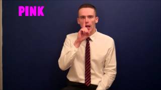 How to sign colours in British Sign Language BSL [upl. by Sevik]