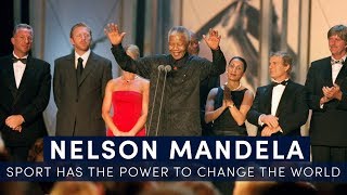 Nelson Mandelas Iconic Speech  quotSport has the power to change the worldquot  Full Version [upl. by Neirod]