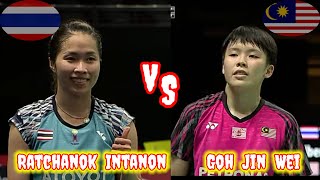 Badminton Ratchanok Intanon THAILAND vs MALAYSIA Goh Jin Wei Uber Cup Finals [upl. by Allx]