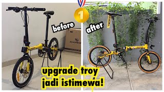 Upgrade Element Troy B2W 2020 3rd Gen Istimewa  Sepeda Lipat Bike To Work Edition [upl. by Kcirednek561]