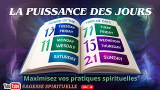 QUELS JOURS UTILISER VOS PRODUITS SPIRITUELS POUR UNE EFFICACITÉ MAXIMALE  DÉCOUVREZ LES JOURS [upl. by Hike85]