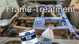 Repairing a HIGH MILEAGE Truck in the RUST BELT Part 2  Frame Treatment [upl. by Aicelet369]