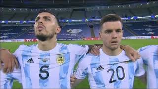 Argentina National Anthem vs Brazil Copa America 2021 Final [upl. by Franckot61]