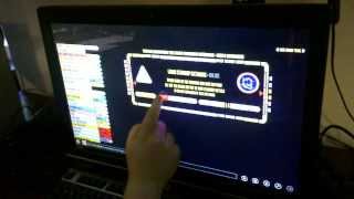 Touchscreen monitor test with LCARS [upl. by Kram]