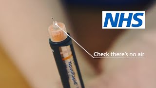 Diabetes How to inject insulin  NHS [upl. by Alleinad]