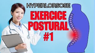 HYPERLORDOSE LOMBAIRE  EXERCICE DE YOGA POSTURAL 1 [upl. by Janine]