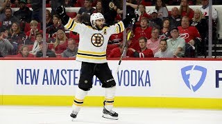 Patrice Bergeron scores two goals for Bruins in Game 4 [upl. by Bunow]