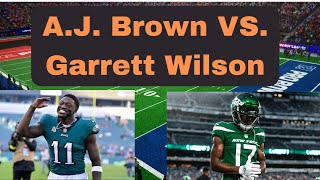 2024 Fantasy Football AJ Brown or Garrett Wilson who to draft [upl. by Ecital]