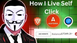 How I Live Self Click From Adsterra Direct Link And High CPM Work  Earn 7349 In Month [upl. by Sesmar]