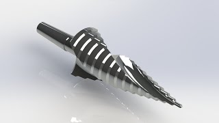 Kademeli Matkap Ucu Tasarımı  Step Drill Bit Design Solidworks [upl. by Nihhi997]