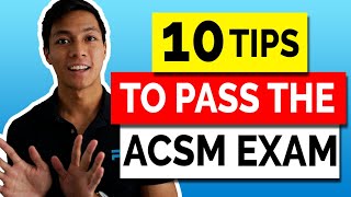 Top Critical 10 Tips to Pass the ACSM CPT Exam in 2023 💯 [upl. by Odrautse]