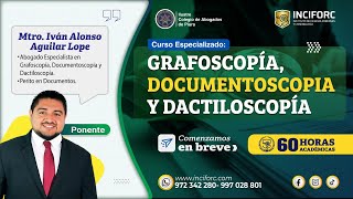 2da sesión GRAFOSCOPÍA DOCUMENTOSCOPIA Y DACTILOSCOPÍA [upl. by Fredericka]