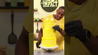 Making a cake using only the color yellow shorts [upl. by Raimund595]