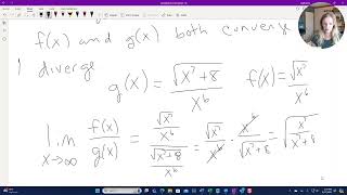 Using Limit Comparision Test to evaluate an Improper Integral Example [upl. by Eenaej]