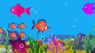 1 Hours Lullaby and Calming Undersea Animation Soothing fishes Baby sleep music stv [upl. by Annoel]