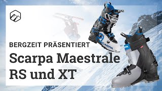 Scarpa Maestrale RS und XT FreerideSchuhe im Vergleich  Bergzeit [upl. by Sibbie]