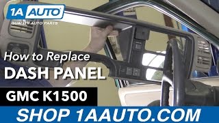 How to Replace Dash Panel 8898 GMC K1500 [upl. by Jea]