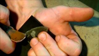 Flintknapping Pfeilspitze herstellen [upl. by Oiraved]