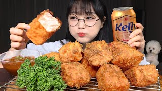 바삭한 연어튀김에 시원한 맥주한잔 먹방 FRIED SALMON amp COLD BEER MUKBANG ASMR [upl. by Ylellan61]