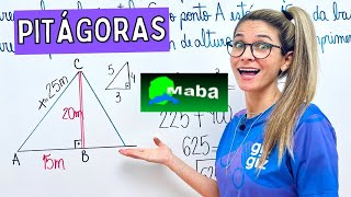 TEOREMA DE PITÁGORAS  Com a professora Gis [upl. by Rodoeht808]