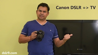 Connecting Canon DSLR to TV  Monitor Hindi [upl. by Ewart910]