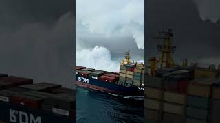 Tornado Hits Cargo Ship – Will It Survive the Storm tornado ship scaryocean [upl. by Erapsag666]