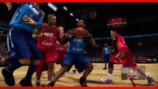 NBA All Star Game 2013 Starters  Reserves  East vs West  Epic Match  Whos Gonna Win  Nba 2k13 [upl. by Ailecra227]