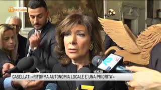 TG BASSANO 06042018  CASELLATI «RIFORMA AUTONOMIA LOCALE E’ UNA PRIORITA’» [upl. by Masuh]