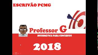 PCMG 2018 AULA 08  LibreOffice Writter Edição e formatação de textos [upl. by Millwater]