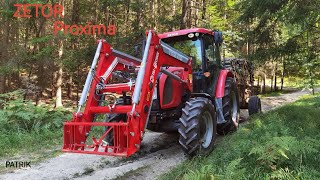 ZETOR Proxima  Timber Transport  Dovoz dreva  Work in Forest  Logging  Pure sound  Ťažba 4K [upl. by Rexfourd]