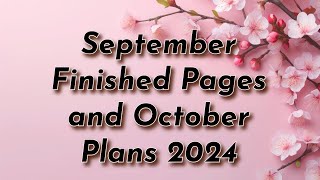 September Finished Pages and October Plans 2024 [upl. by Ailel]