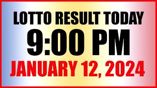 Lotto Result Today 9pm Draw January 12 2024 Swertres Ez2 Pcso [upl. by Lyle923]