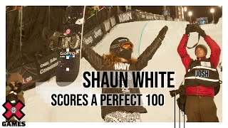 SHAUN WHITE Perfect 100 Score  World of X Games [upl. by Aicercal902]