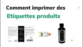 Imprimer des étiquettes personnalisées en ligne [upl. by Maison]