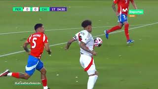 PERÚ vs CHILE GUERRERO CAE EN EL ÁREA Y PRIMERA POLÉMICA DEL PARTIDO  CLASIFICATORIAS 2026 🇵🇪⚽🇨🇱 [upl. by Dewhurst]