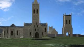 Evesham Abbey  Low Poly 3D Model for Augmented Reality Tour [upl. by Benedix662]