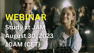 WEBINAR Study at JAM [upl. by Loar]