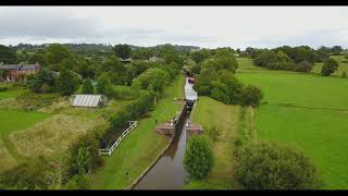 Frankton Locks Montgomery Canal junction with Llangollen Shropshire Union Canal [upl. by Jump23]