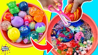 HUGE Slime Squishy Smoothie Whats Inside Bowl of Squishies [upl. by Nibbs836]