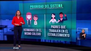 ¿Cómo funciona el nuevo sistema de Admisión Escolar  24 Horas TVN Chile [upl. by Anairb]