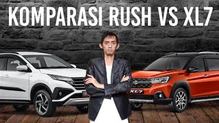 Perbandingan Suzuki XL7 Alpa Versus Toyota Rush S TRD  Komparasi Harga Diskon amp Spek [upl. by Iseabal]