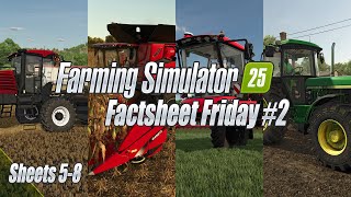 A Classic Tractor DLC Windrower Huge Combine amp Big Sprayer  FS25 Fact Sheet Friday 2 [upl. by Anitnerolf]