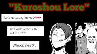 The KuroShou Lore  Angsty Idfk  Haikyuu Texts [upl. by Ahcatan925]