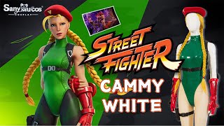 【SanyMuCos】Street Fighter Cammy White Cosplay Costume Plus Size Detail Show [upl. by Ainomar]