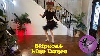 Wipeout Beginner Line Dance  Teach amp Demo [upl. by Aihsoj429]