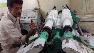 Drum Type Slitter Rewinder Machine Working Tutorial  Accuweb Enterprises [upl. by Lelah931]