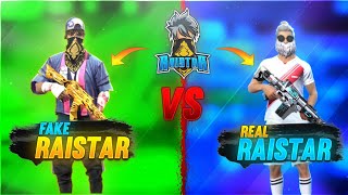 RAISTAR VS RAISTAR FAKE VS REAL 😱 GYAN GAMING OP REACTION ON 1 VS 1 [upl. by Natsreik]