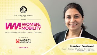 Hardevi Vazirani  Head Strategy amp Reg Devp Schaeffler APAC  Mobility Outlook  Women In Mobility [upl. by Natlus909]