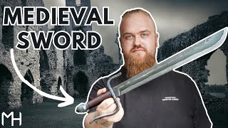 Forging a Damascus Sword  Falchion [upl. by Annairdna]