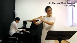 Flute ABRSM Grade 3 20142017 A3 Telemann Passepieds I and II Sixth movement from Suite in A mino [upl. by Mazlack]